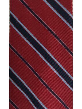 Resilio Tie Men Red with 2 Shades of Blue Stripes 3 inches Wide 54 inches Long